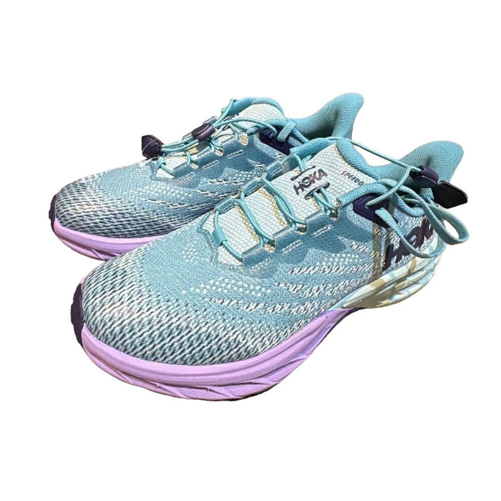 Hoka Kids Sneakers in Teal and Purple